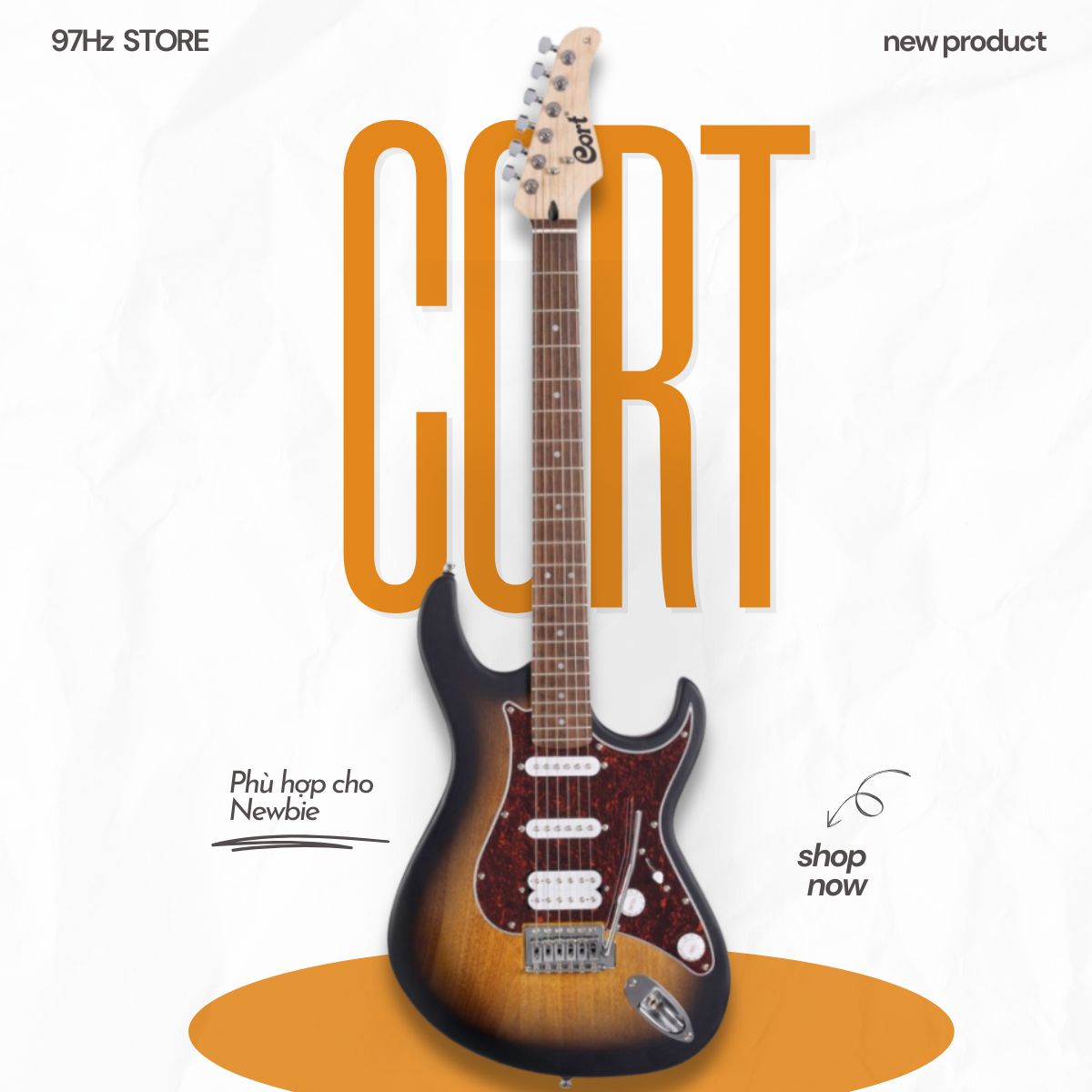 Đàn Guitar Điện Cort G110 HSS, BLACK