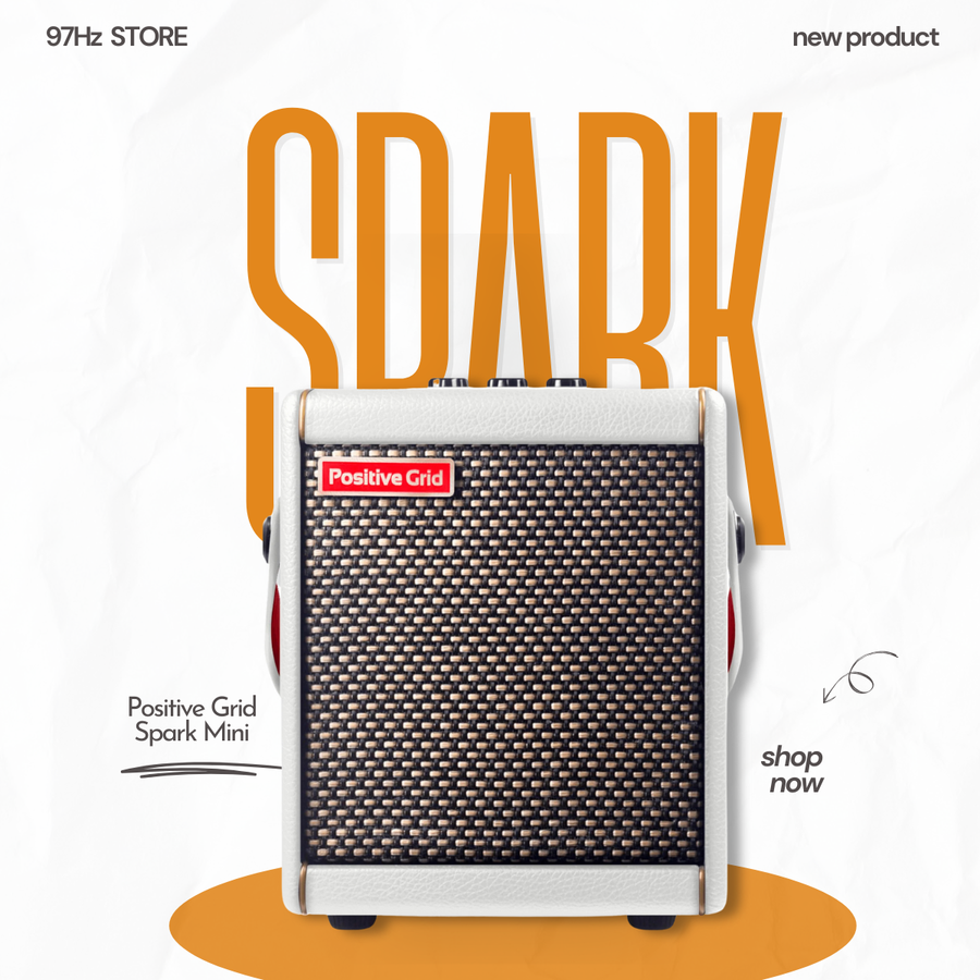 Loa Guitar Amplifier Positive Grid Spark Mini Smart Amp WHITE