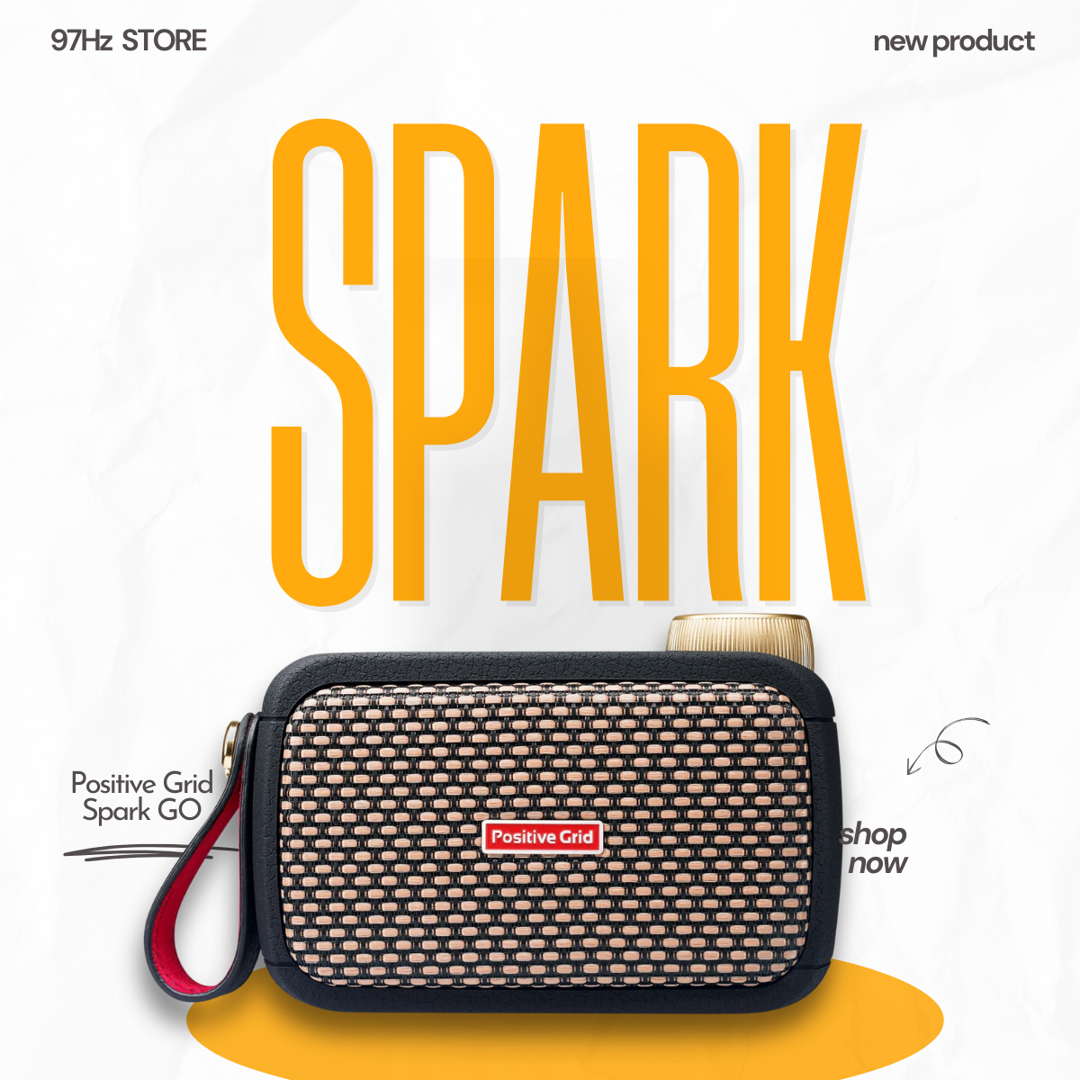 Loa Guitar Amplifier Positive Grid Spark GO Smart Amp BLACK