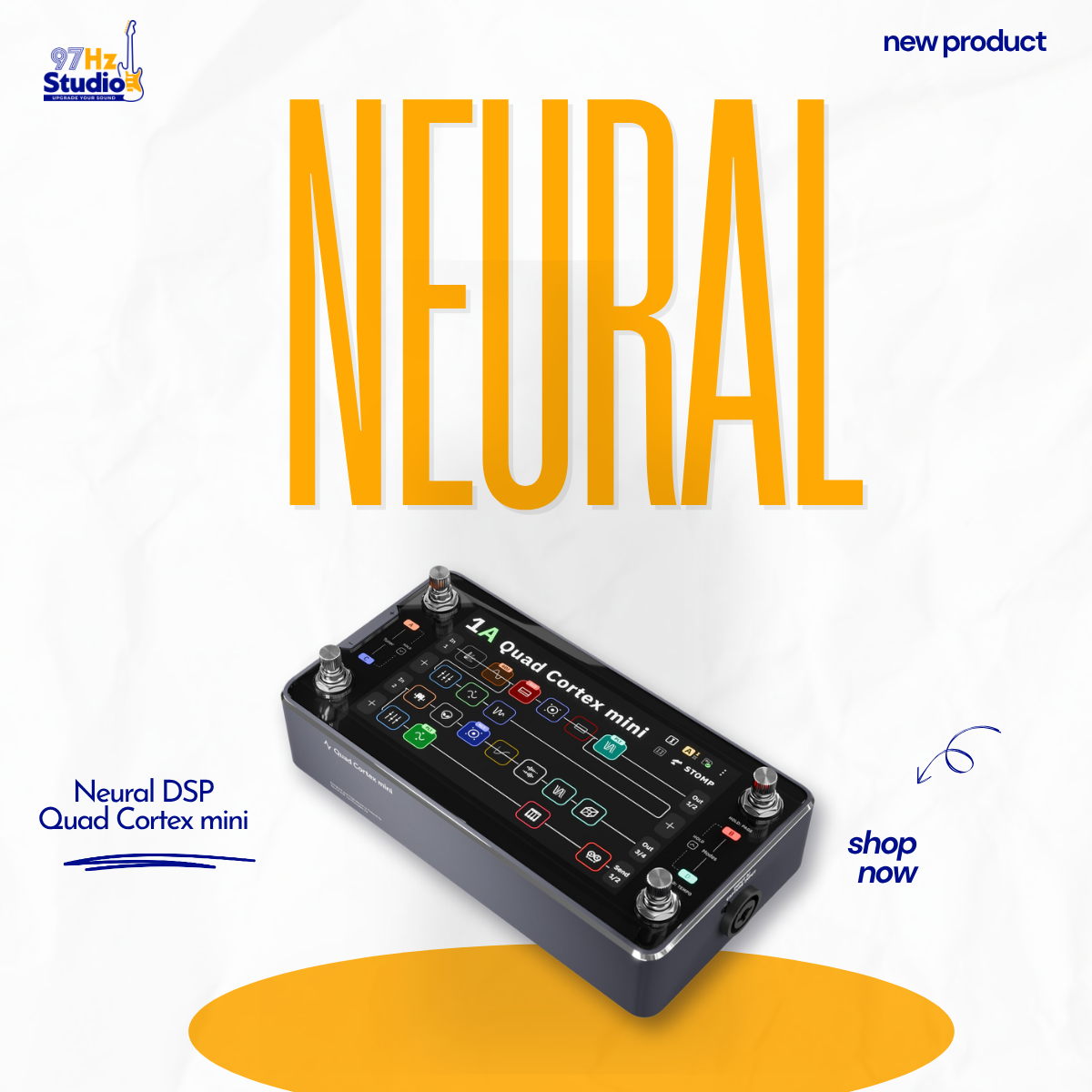 Phơ Multi Effect Neural DSP Quad Cortex mini - 97Hz Studio