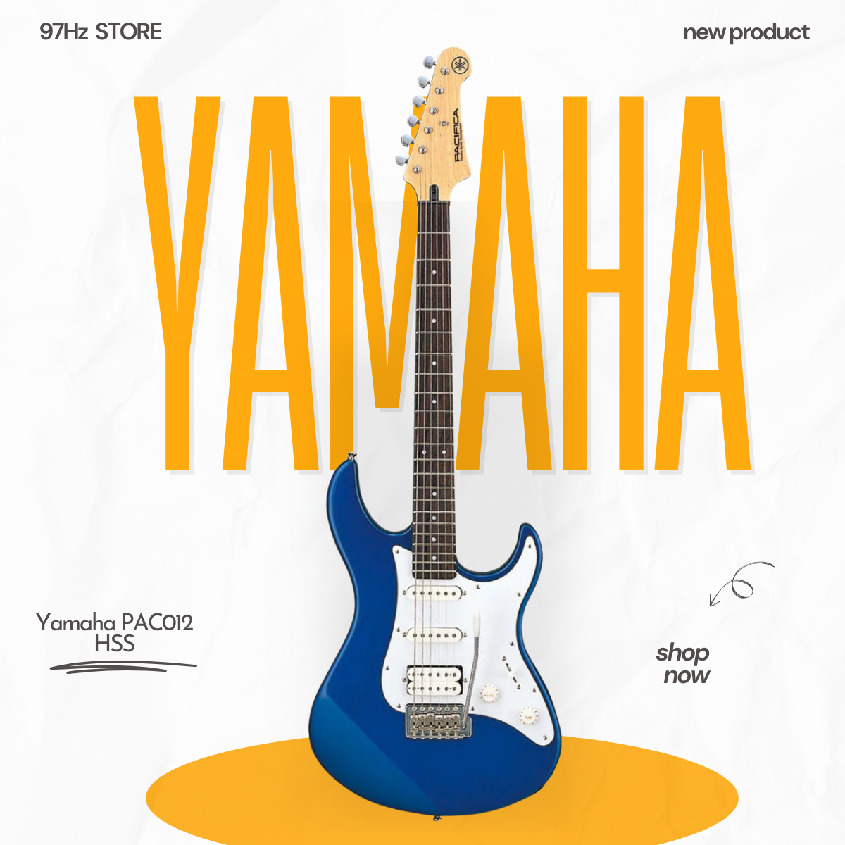 Đàn Guitar Điện Yamaha PAC012 HSS, Rosewood Fingerboard