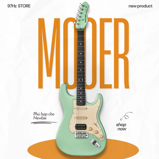 Đàn Guitar Điện Mooer Msc10Pro HSS, GREEN