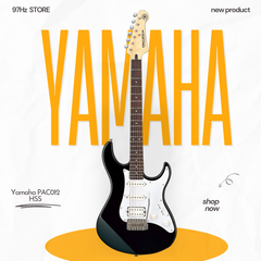 Đàn Guitar Điện Yamaha PAC012 HSS, Rosewood Fingerboard