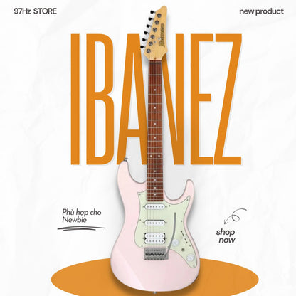 Đàn Guitar Điện Ibanez Azes40 HSS, PINK