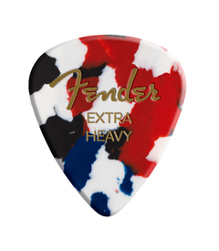 Pick Fender 351 Celluloid Confetti Extra Heavy - 97Hz Studio