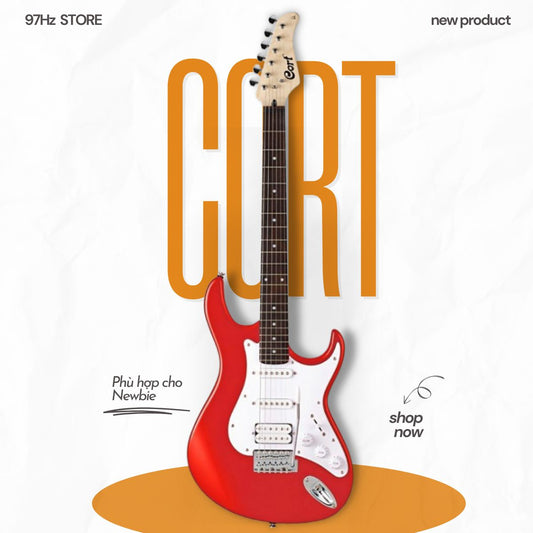 Đàn Guitar Điện Cort G110 HSS, RED