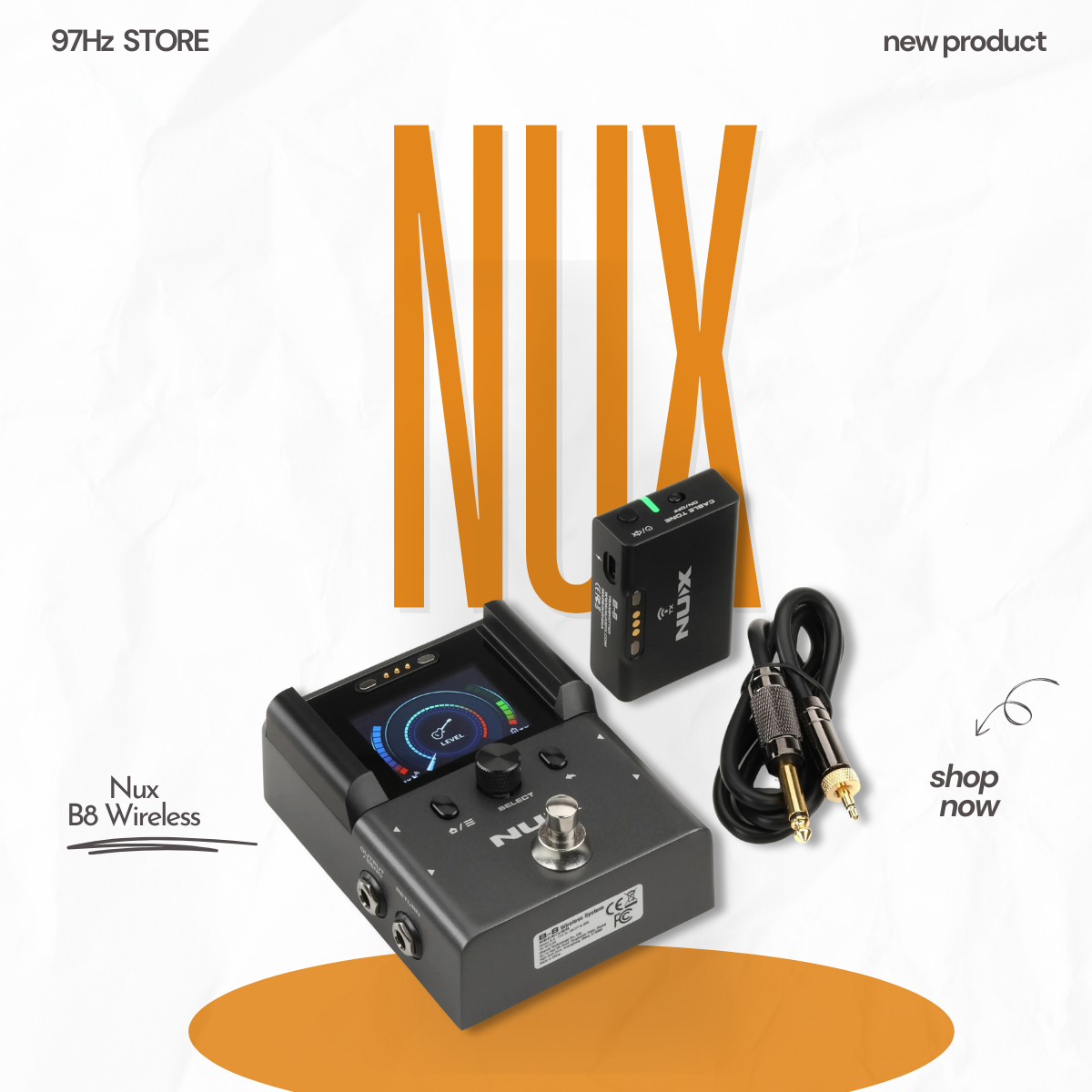 Bộ Thu Phát Tín Hiệu Không Dây Nux B-8 - Instrument Wireless System