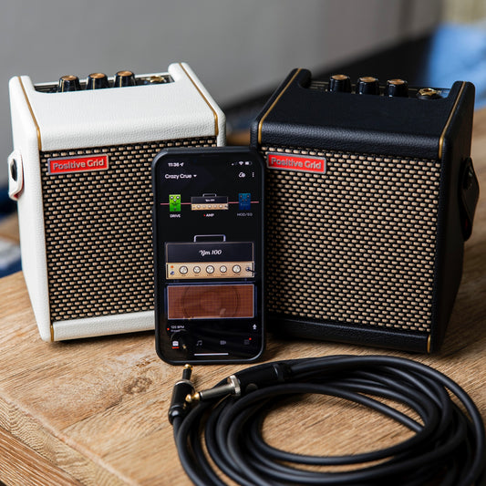 Loa Guitar Amplifier Positive Grid Spark Mini Smart Amp WHITE