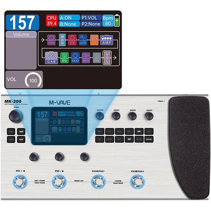 Phơ Mvave MK300 Multi-effect Pedal SILVER