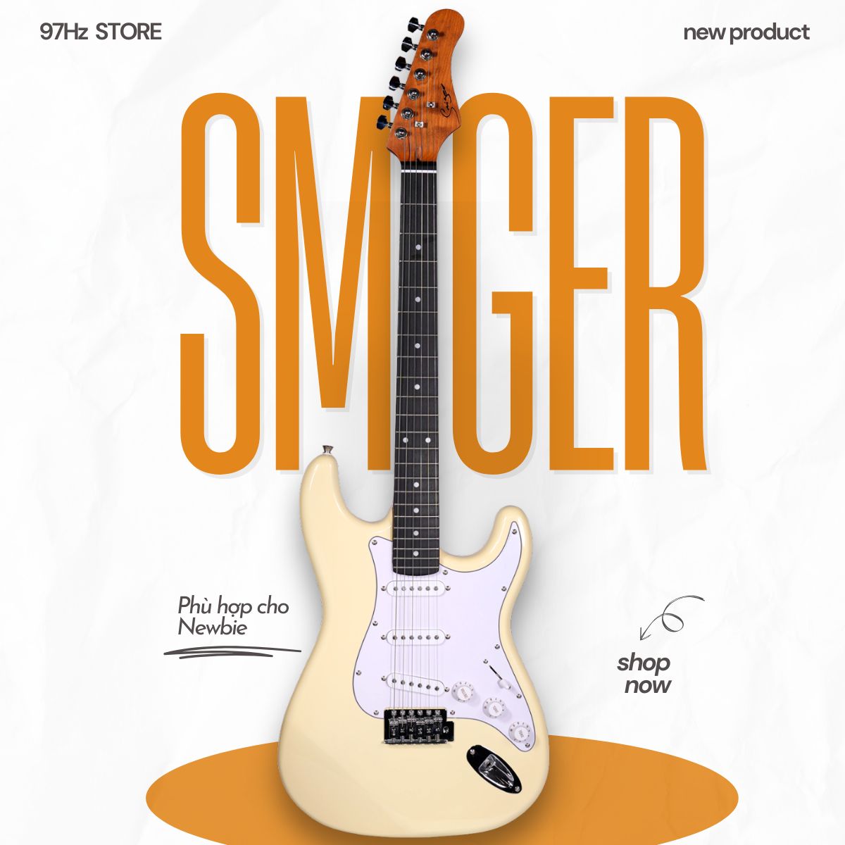 Đàn Guitar Điện Smiger LG1M, YELLOW