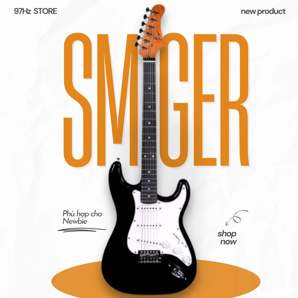 Đàn Guitar Điện Smiger LG1M, YELLOW