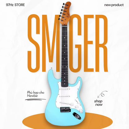 Đàn Guitar Điện Smiger LG1M, YELLOW