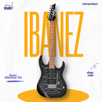 Ibanez Gio GRX70QA HSH Transparent Black Sunburst