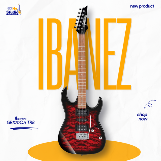 Ibanez Gio GRX70QA HSH Transparent Red Burst
