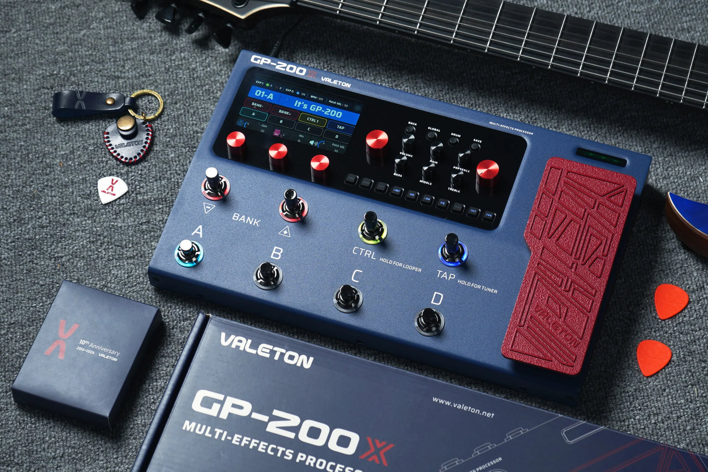 Phơ Multi-Effects Pedal Guitar Valeton GP-200X