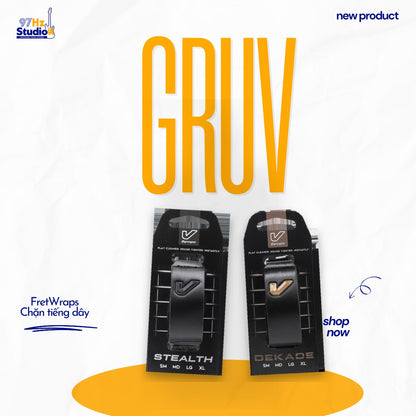 FretWraps Gruv Gear Stealth Dekade chặn tiếng dây guitar bass