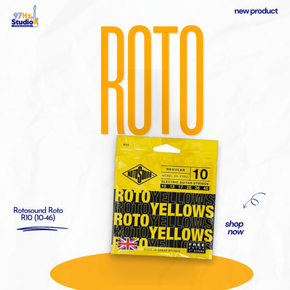 Dây guitar điện Rotosound Roto R10 Yellows 10-46 nickel