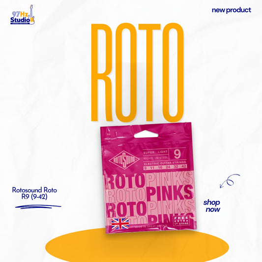 Dây guitar điện Rotosound Roto R9 Pinks 9-42 nickel