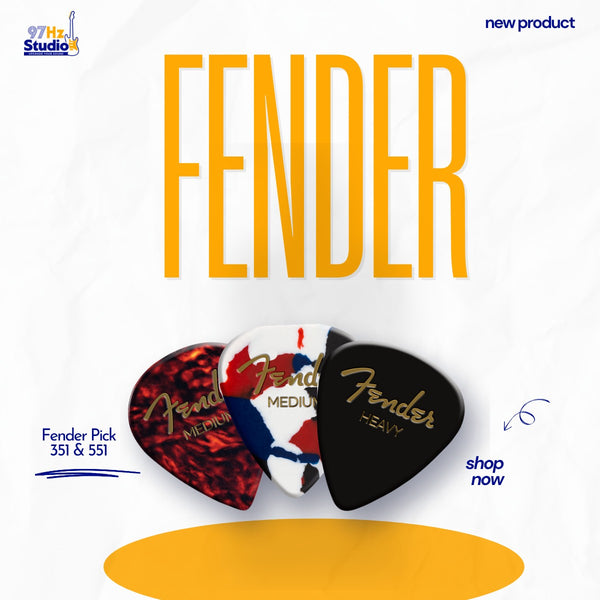 Pick gảy đàn Fender Celluloid 351 & 551 bán lẻ - 97Hz Studio