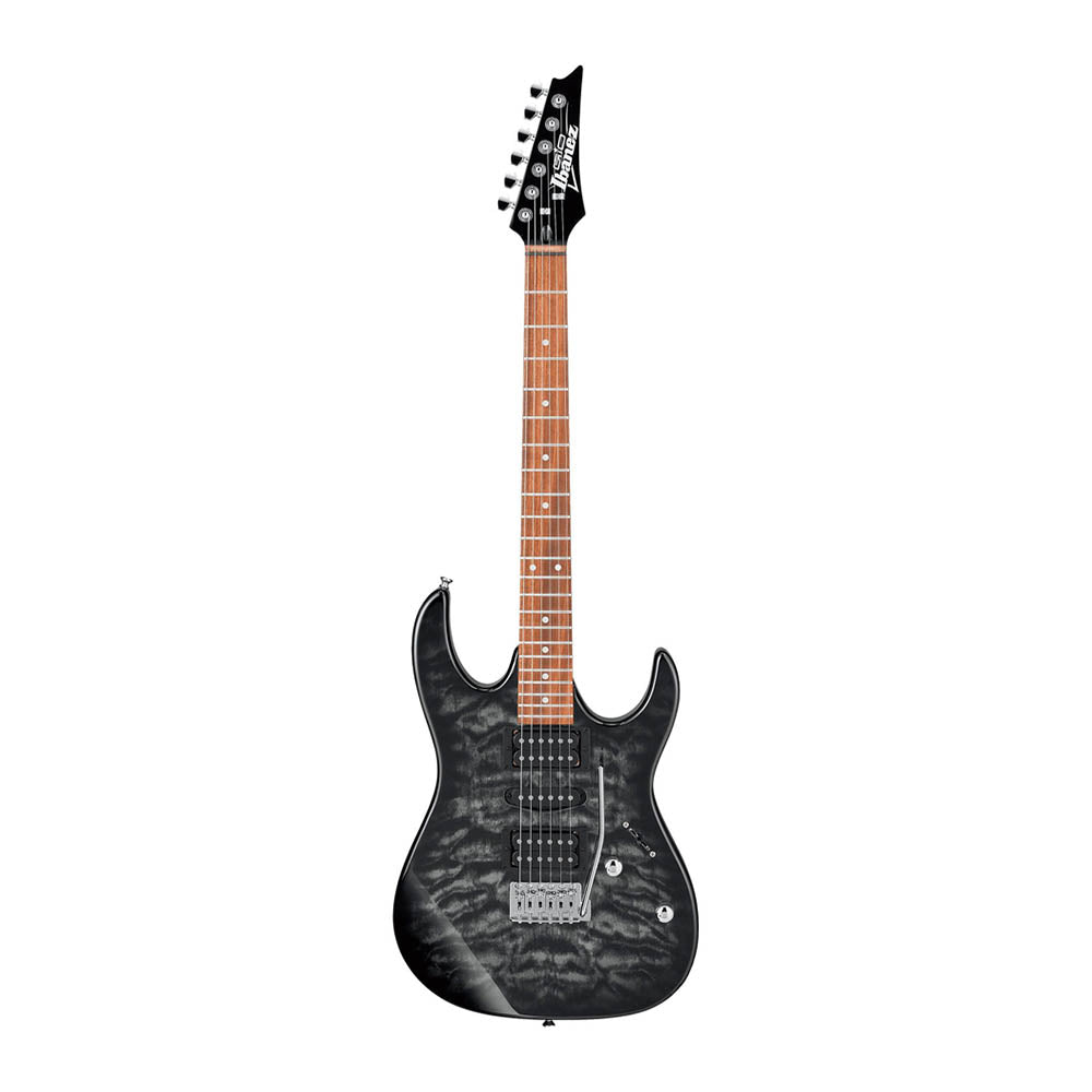 Đàn Guitar Điện Ibanez Gio GRX70QA, Transparent Black Sunburst