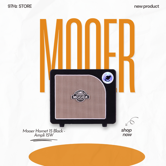 Mooer Hornet 15 Black ampli guitar 15W