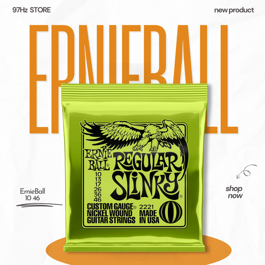 Dây đàn Ernie Ball Regular Slinky Nickel Wound Electric Guitar Strings, 10-46
