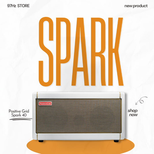 Loa Guitar Amplifier Positive Grid Spark 40 Smart Amp WHITE