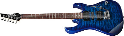 Ibanez GRX70QA Transparent Blue Burst - toàn thân mặt trước