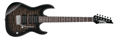 Ibanez GRX70QA Transparent Black Sunburst