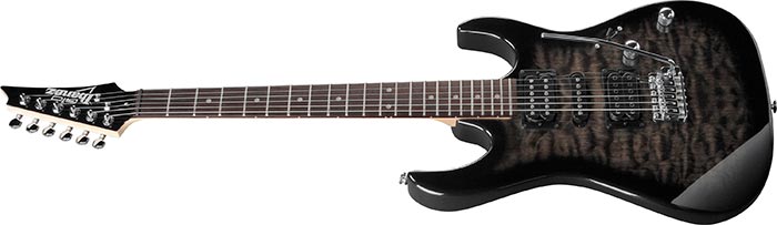 Ibanez GRX70QA Transparent Black Sunburst - toàn thân mặt trước