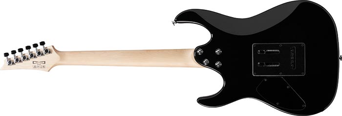 Ibanez GRX70QA Transparent Black Sunburst - toàn thân mặt sau