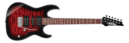Ibanez GRX70QA Transparent Red Burst