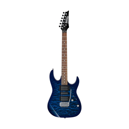 Đàn Guitar Điện Ibanez Gio GRX70QA, Transparent Blue Burst