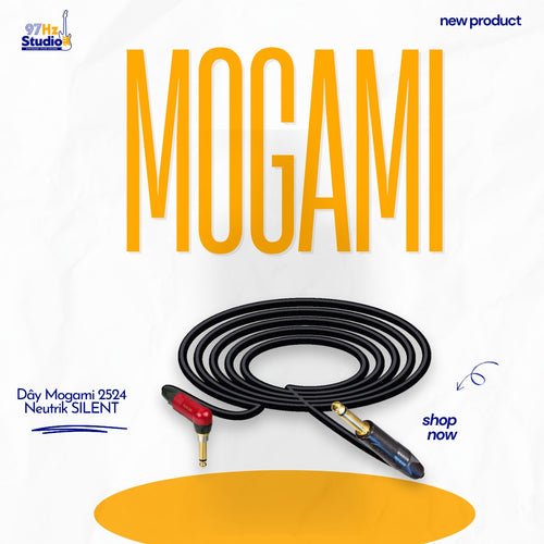 Dây guitar Mogami 2524 jack Neutrik Silent chống bụp và NP2X-B làm sẵn