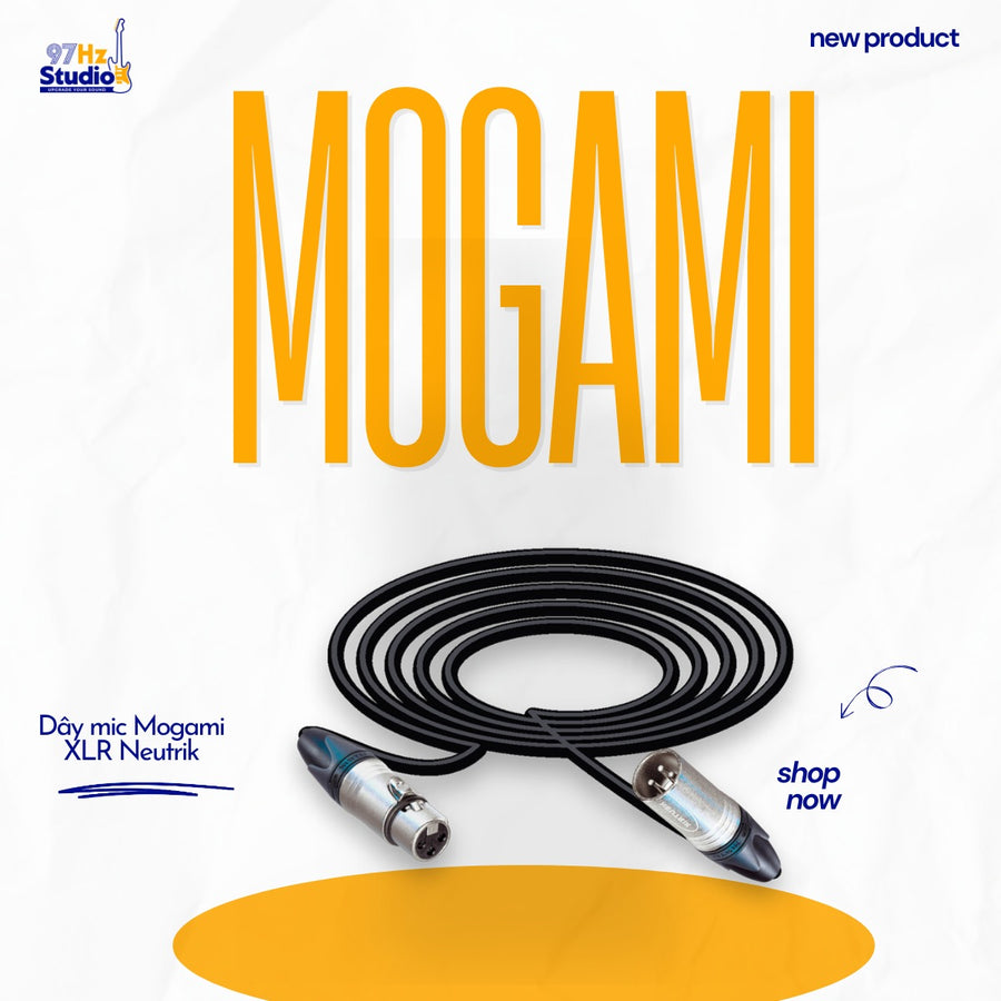 Dây micro Mogami 2534 giắc Canon XLR Neutrik làm sẵn