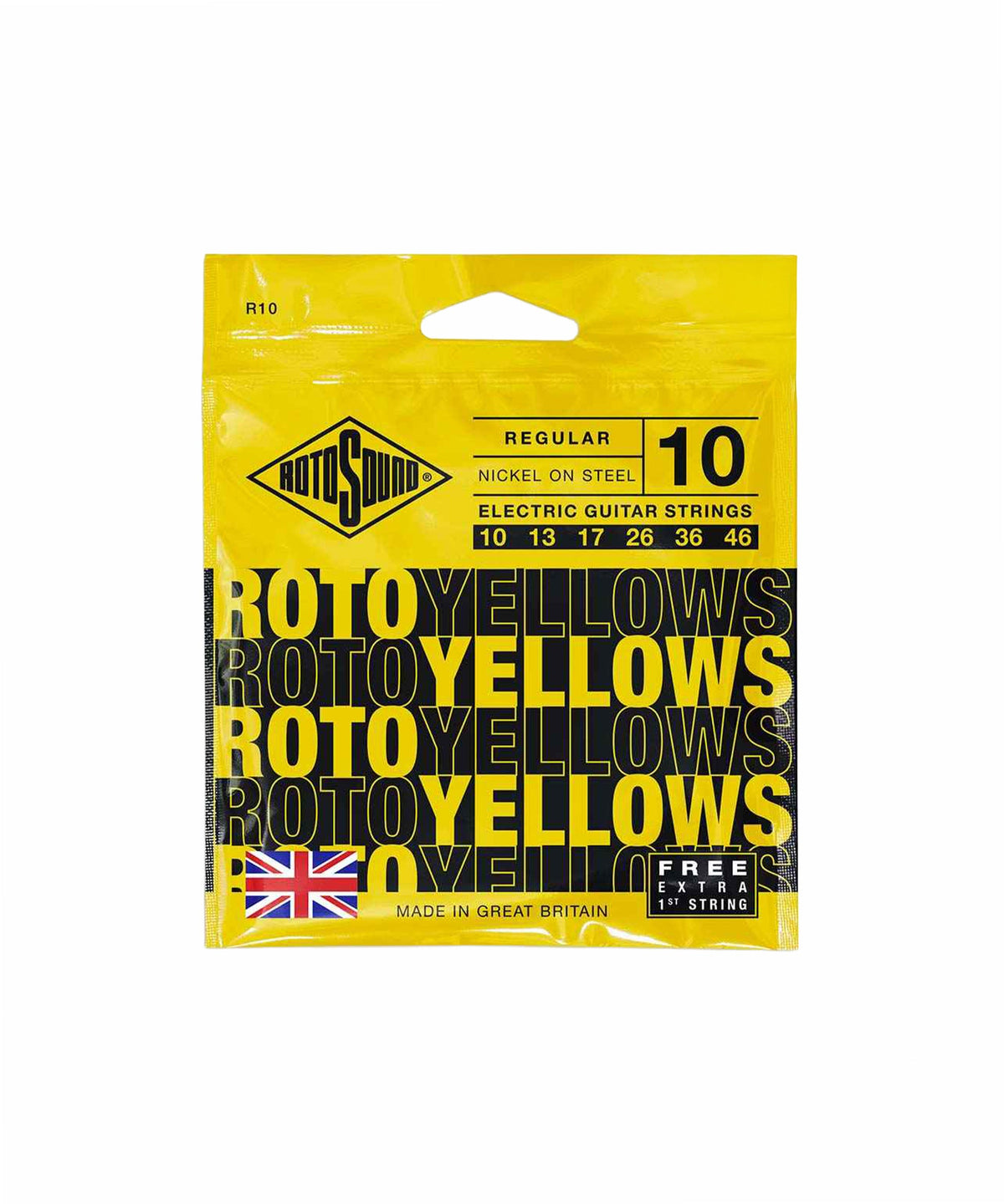 Dây đàn guitar điện Rotosound R10 Roto Yellows 10-46