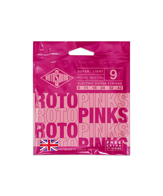 Gói dây đàn guitar điện Rotosound R9 Roto Pinks 9-42