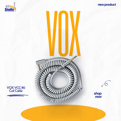 Dây cáp xoắn guitar VOX VCC-90 Vintage Coil Cable - 97Hz Studio